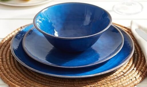 blue slimming dishes
