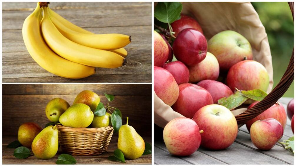 Good fruits for arthritis - bananas, pears and apples